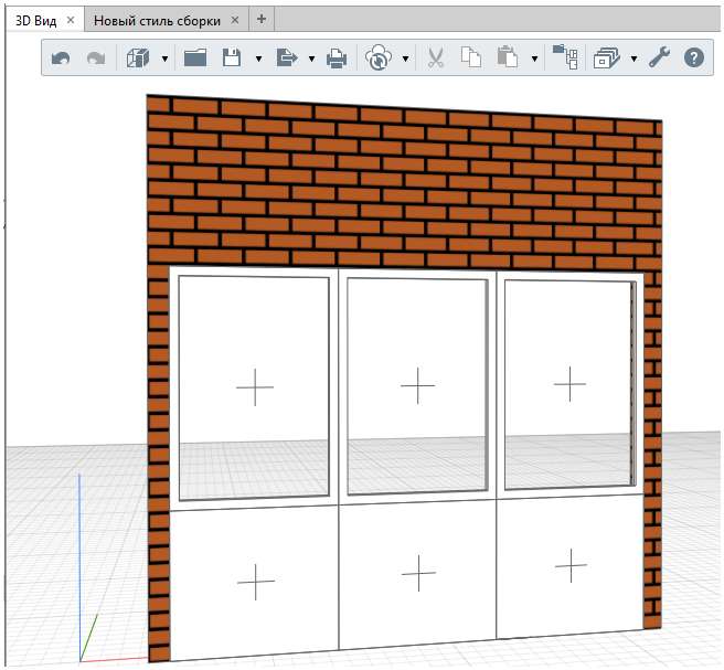 Глухие витражи с непрозрачными вставками