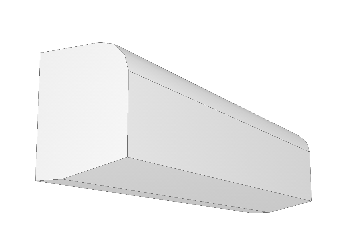 3D-модель настенного блока VRF-системы в Renga